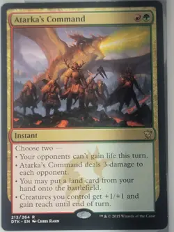 MTG Magic the Gathering Atarka's Command (176/686) Double Masters 2022 LP - Image 1