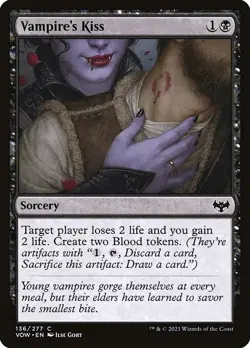 [MTG] Vampire's Kiss (136) (VOW) LP-HP - Image 1