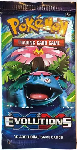 Pokemon Evolutions Booster Pack 10 Additional Game Cards Factory Sealed - Image 1