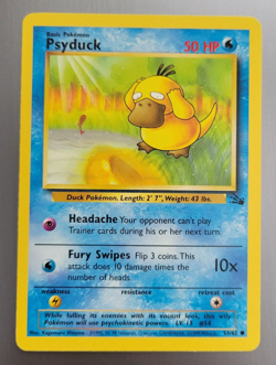 1999 WOTC Original Series Fossil Set PSYDUCK Kagemaru Himeno Pokemon TCG #53 - Image 1