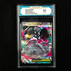 TQG 10 GEM MINT 2025 Pokemon ENG Mega Mawile ex 094/132 RR - Image 1