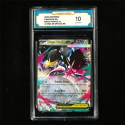 TQG 10 GEM MINT 2025 Pokemon ENG Mega Mawile ex 094/132 RR - Image 2