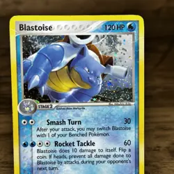 2006 Pokemon Pop Series 3 #1 Blastoise Holo DAMAGED TCG - Image 2