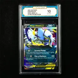 TQG 10 GEM MINT 2025 Pokemon ENG Mega Absol ex 086/132 RR - Image 1