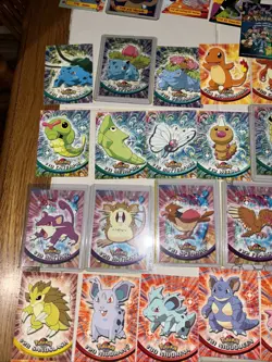 Pokemon Topps 1999 TV Animation Edition Series 1 complete Set W Rainbow Foil Cl - Image 5