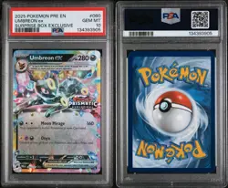 2025 Pokemon Umbreon Ex Surprise Box 060/131 Prismatic Evolutions Stamp - PSA 10 - Image 2