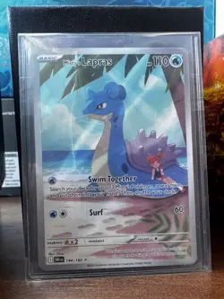Pokemon TCG Misty's Lapras Destined Rivals 194/182 IR Mint Condition - Image 1