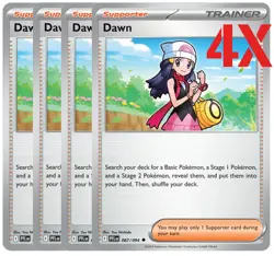 4x Dawn 087/094 x4 - Phantasmal Flames - Pokemon TCG - Playset NEAR MINT - Image 1