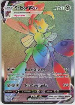 Pokemon Scizor VMAX (Secret) Secret Rare SWSH03: Darkness Ablaze 193/189 NM - Image 1