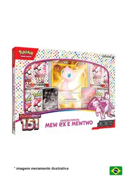 Pokemon Mew ex and Mewtwo 151 box (Brazilian exclusive) - Image 1