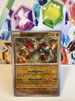 Groudon 049/131 Reverse Holo Rare - Pokemon TCG Prismatic Evolutions S&V NM - Image 1