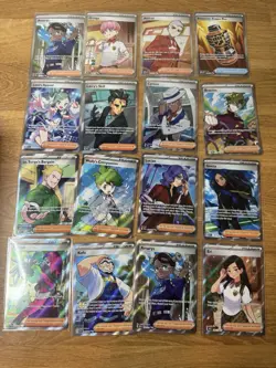 Pokemon TCG Lot - 16 English Trainer Full Art 16 Cards Total - Image 1