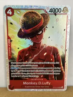 Monkey D Luffy SR OP12-015 English ONE PIECE Card Legacy of the Master - NM - Image 1