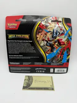 Pokemon TCG Mega Evolution 3 Pack Blister with Psyduck Promo Card - Image 2
