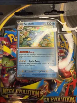 2 Pokemon TCG Mega Evolution 3 Pack Blisters with Psyduck & Golduck Promo Cards - Image 3