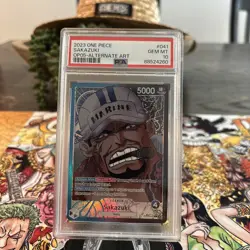 PSA 10 ENGLISH OP05-041 Sakazuki Leader ALT ART AWAKENING OF NEW ERA One Piece - Image 1