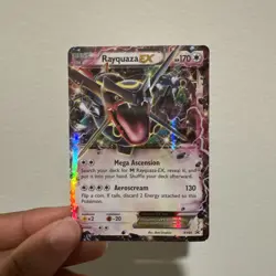 Rayquaza EX XY69 – Full Art Ultra Rare Promo – Black Star Pokemon Card - Image 1