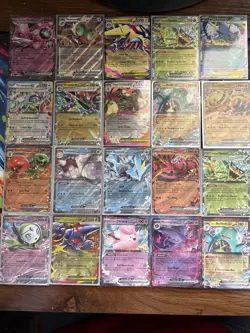 Lot Of 20 Pokemon EX Cards Scarlet Violet Mega Evolution Era Double Rares - Image 1