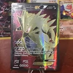 Pokemon TCG Tyranitar-EX Holo Full Art Ultra Rare Card Ancient Origins 91/98 - Image 1