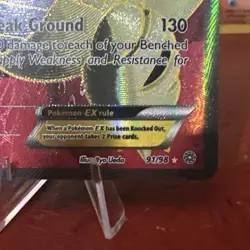 Pokemon TCG Tyranitar-EX Holo Full Art Ultra Rare Card Ancient Origins 91/98 - Image 4