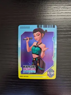 NEW! KPop Demon Hunters Exquisite Collection Card - Zoey - UR Rarity #012 Holo - Image 1