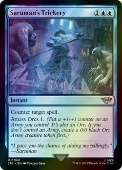 MTG Saruman's Trickery Foil ** The Lord of the Rings ** English - Image 1