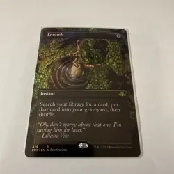 Entomb (Borderless) Dominaria Remastered Foil, MTG, NM - Commander Staple - Image 1
