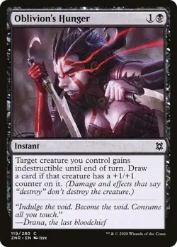 MTG Oblivion's Hunger - Zendikar Rising (ZNR) NM #119 - Image 1