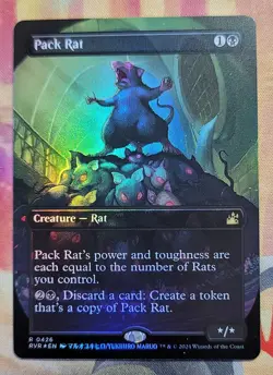 Pack Rat (Anime Borderless) (Foil) MTG Ravnica Remastered (RVR) (NM) - Image 1