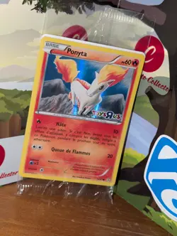 Pokemon FRENCH Ponyta 14/83 CARD 20th ANNIVERSARY GENERATIONS Toys"R"Us Sealed - Image 2