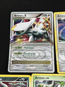 Pokemon TCG COMPLETE - LP LV100 Arceus AR Set 1-9 - Holo Ripple Foil LP-NM - Image 3