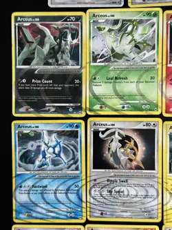 Pokemon TCG COMPLETE - LP LV100 Arceus AR Set 1-9 - Holo Ripple Foil LP-NM - Image 5