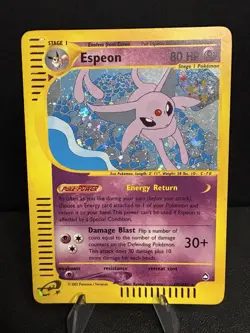 Pokemon Espeon Aquapolis Holo Rare H9/H32 - Image 2