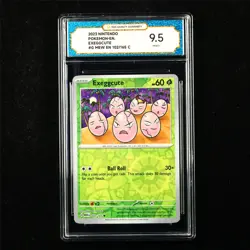 TQG 9.5 MINT+ 2023 Pokemon ENG Exeggcute 102/165 C - Image 1