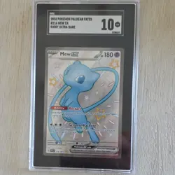 Pokemon Mew ex Shiny Ultra Rare Holo 216/091 SV: Paldean Fates SGC 10 2024 - Image 1