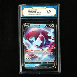 TQG 9.5 MINT+ 2022 Pokemon ENG Lumineon V* 040/172 R - Image 2
