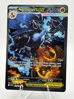 Mega Charizard X EX SIR 125/094 Phantasmal Flames English Pokemon TCG Pack Fresh - Image 3