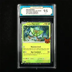 TQG 9.5 MINT+ 2024 Pokemon ENG Teal Mask Ogerpon 024/167 R - Image 1