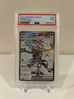 Pokemon Twilight Masquerade Greninja ex Ultra Rare #198/167 PSA 9 - Image 1