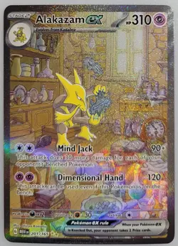 Alakazam ex 201/165 Sv: Pokemon Scarlet & Violet 151 Holo NM (1 of 2) - Image 1