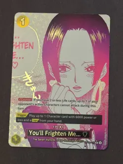 ONE PIECE Boa Hancock, You'll Frighten Me... ♡ Alt Art OP14-118 English - Image 4