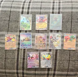 Pokemon TCG AR/RR Ex Bundle x 10 Cards Art Rare lot - Image 1