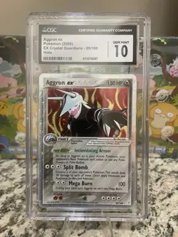 Aggron ex Holo #89/100 - Pokemon EX Crystal Guardians - CGC 10 Gem Mint - Image 1