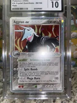 Aggron ex Holo #89/100 - Pokemon EX Crystal Guardians - CGC 10 Gem Mint - Image 2