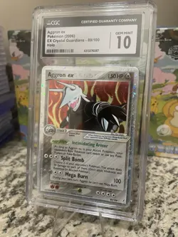 Aggron ex Holo #89/100 - Pokemon EX Crystal Guardians - CGC 10 Gem Mint - Image 4