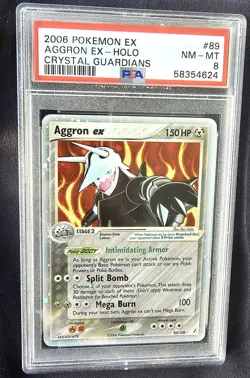 PSA 8 Aggron Ex 2006 Crystal Guardians 89/100 Ultra Rare Graded Pokemon Card - Image 3