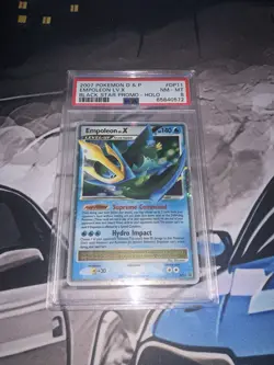 2007 Pokemon Diamond & Pearl Black Star Promo Empoleon LV. X DP11 PSA 8 NM - Image 2