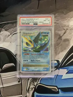 2007 Pokemon Diamond & Pearl Black Star Promo Empoleon LV. X DP11 PSA 8 NM - Image 3