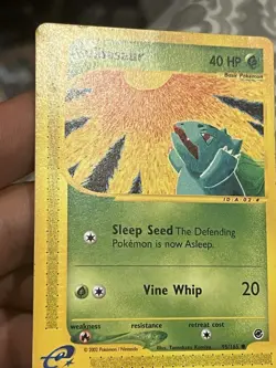 Bulbasaur 95/165 2002 Expedition Pokemon Card TCG WOTC Vintage Non Holo - LP - Image 2