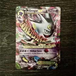 Pokemon Mega Gengar EX XY166 Full Art Holo Promo Mega Evolution Card - Image 1
